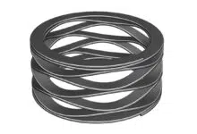 Muelles de Compresión de Hilo Plano 10 Muelles de Compresión de Hilo Plano